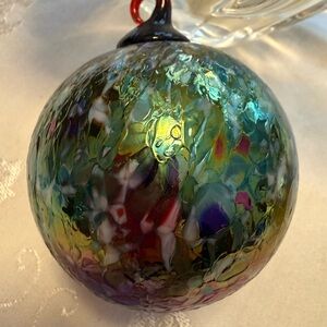 Handcrafted Multicolor Glass Ornament